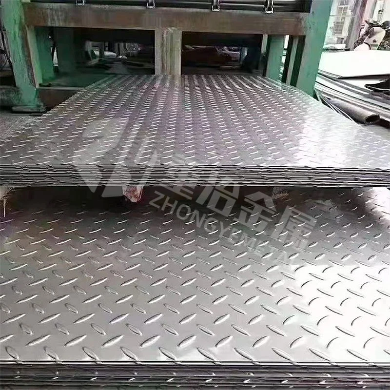 Iron Checker 1060/1100/3004/5083/5754 3mm/2mm/6mm Lentil-Shaped Pattern Elevator Floor Diamond 4X8 Aluminum Sheet