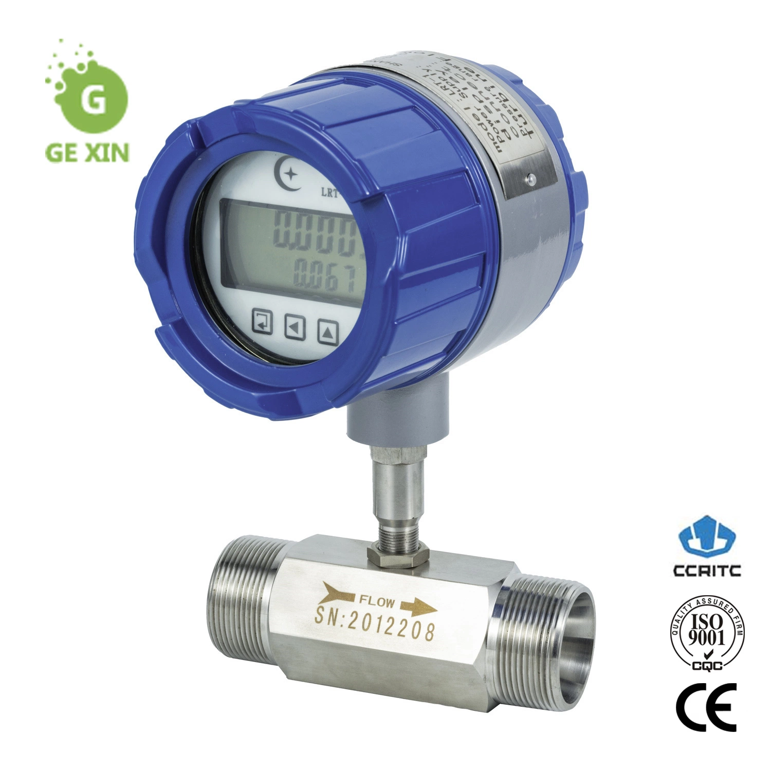 DN32 Turbine Flow Meter for Medical Flow Measurement of Oil Purified Water