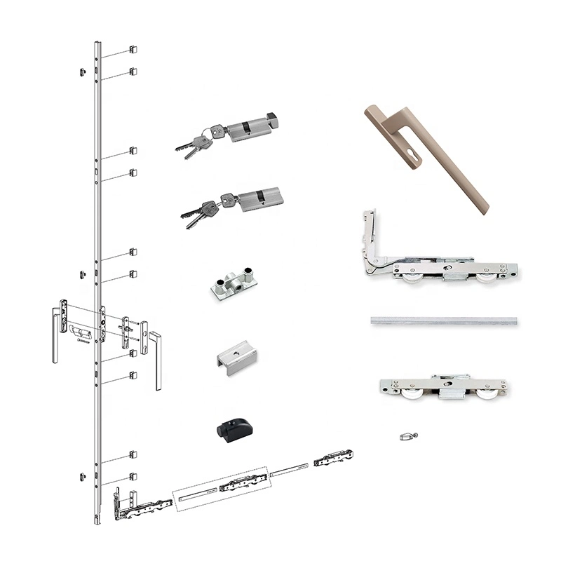 3h Inc Full Set Big Glass Door Accessories System Lift-Sliding Door Hardware System Accessories