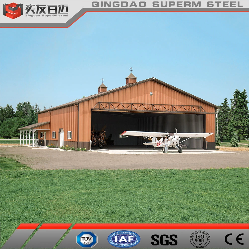 Good Quality Prefabricated Steel Structure Aircraft Hangar Design