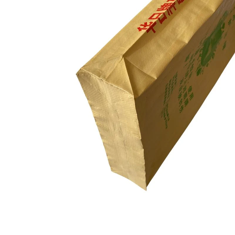 Recyclable Moisture-Proof Printed PP Woven Kraft Paper Auto Filling Cement Bag