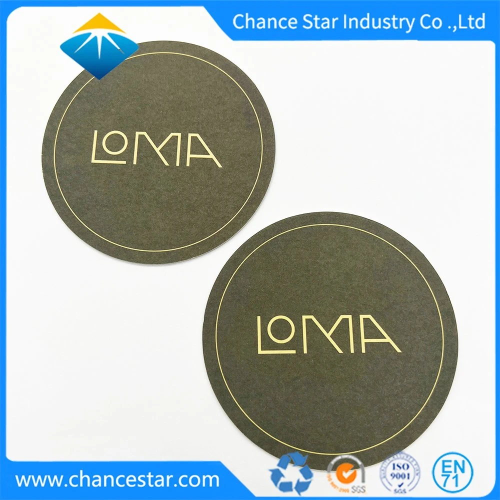 Promotional Gift Cardboard Coaster Paper Pulp Drink Coaster