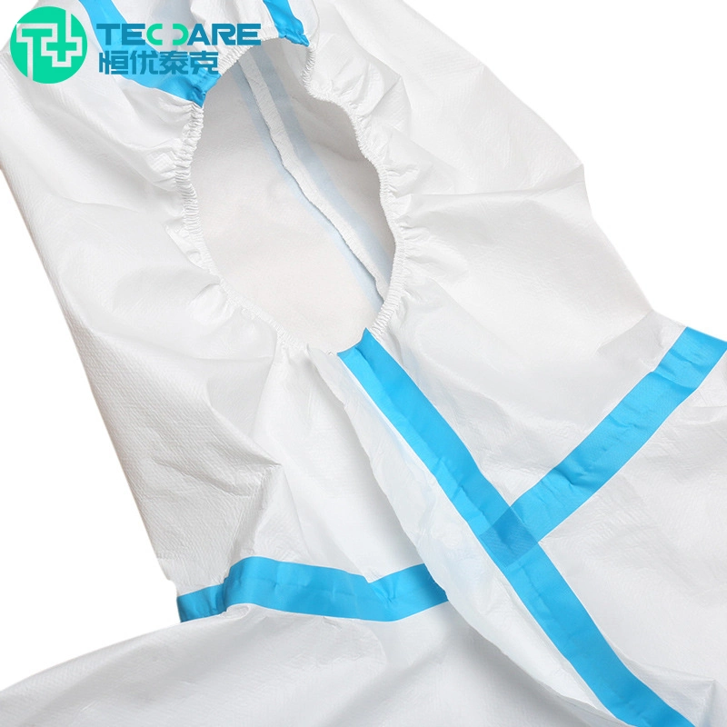 Traje desechable de protección médica PP+PE Antivirus mono 41g