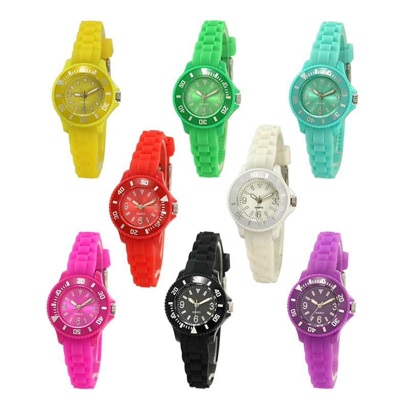 Hot Sell Colorful Kids Gift Promotion Silicon Strap Waterproof OEM Customized Logo Children Watches