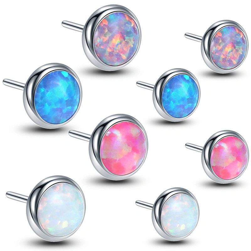 Mode Klassische Körper Schmuck 316L Chirurgenstahl Labret Push Pin Zubehör Fit to Threadless Push Fit Base Bar für Lip Ohrnase Piercing Schmuck