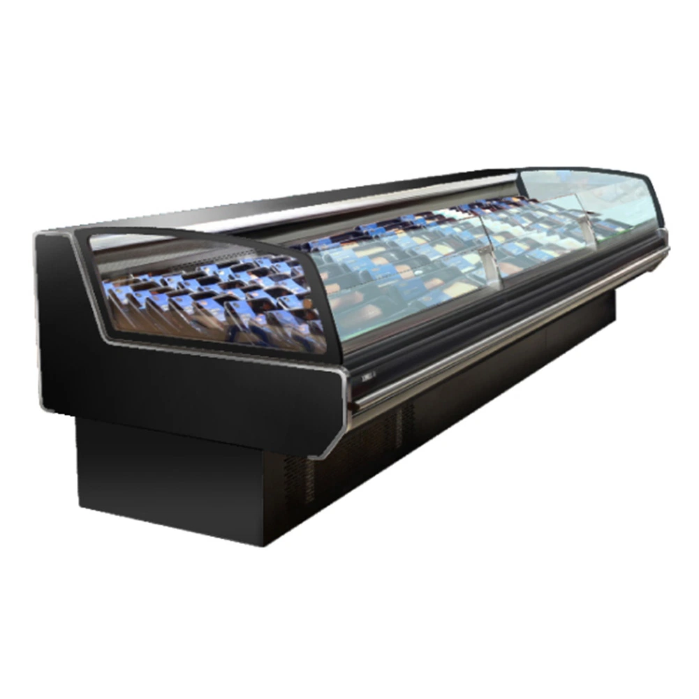 Island Freezer Commercial Refrigerator Supermarket Refrigeration Equipment
