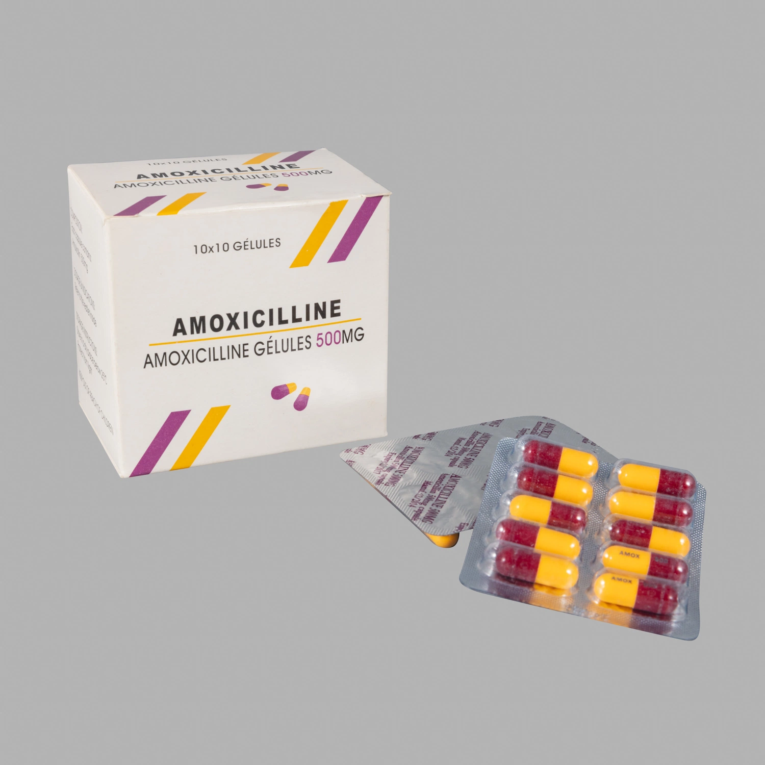 La cápsula de amoxicilina 250mg 500mg GMP producto farmacéutico