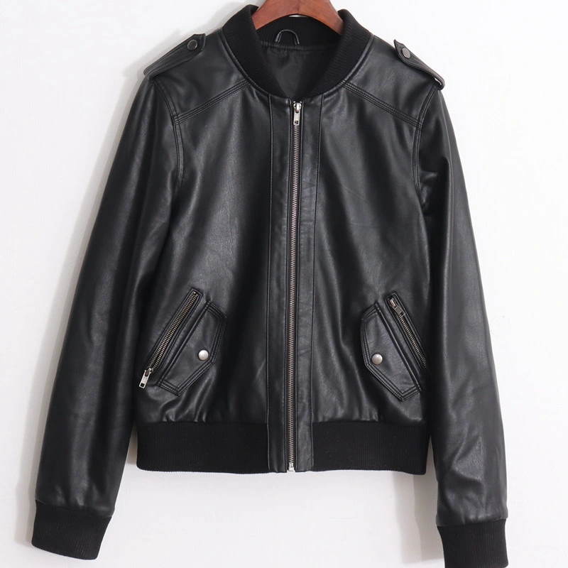 Windproof Garments Distributor Zipper Coats Leather Pilot Outerwear Jacket Windbreaker