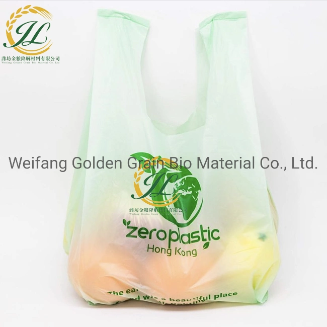 100% Biodegradable Compost Environmental Protection Convenient Shopping Bag