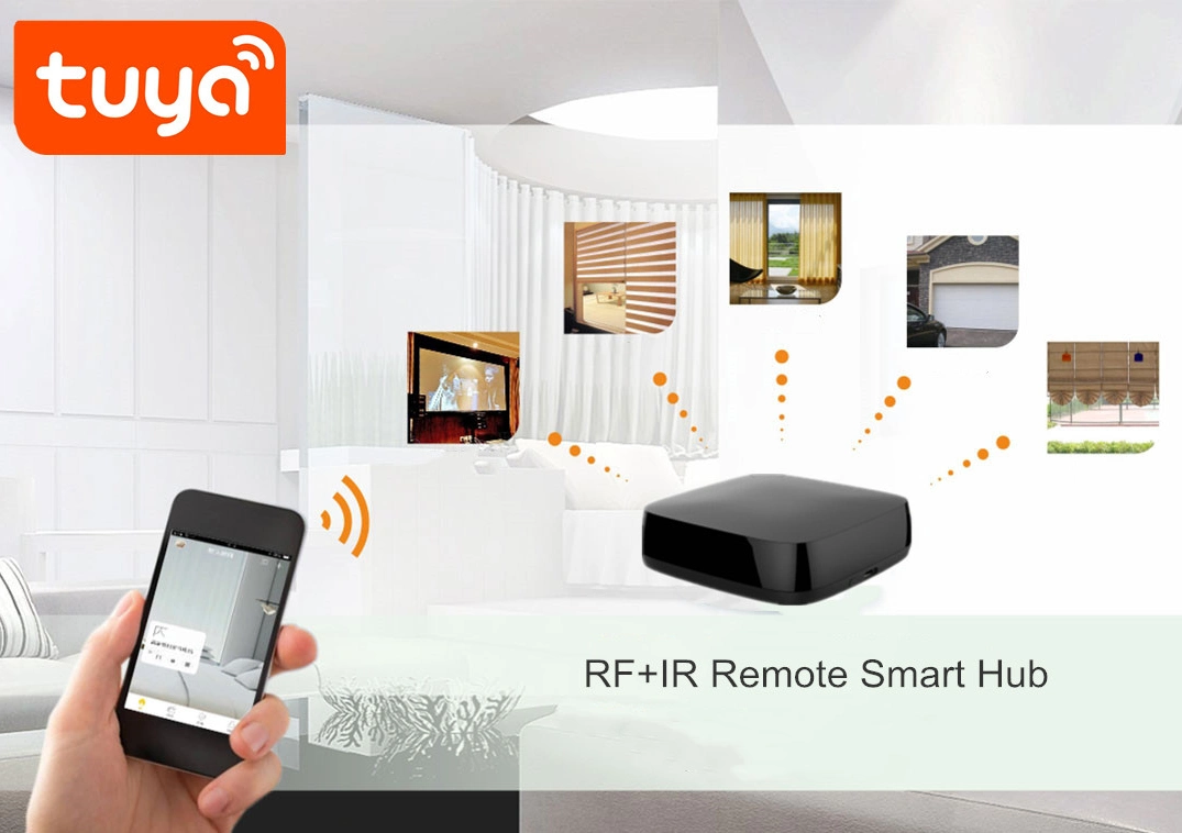 WiFi Smart IR+RF Remote Voice Control Work with Alexa&Google Assistance