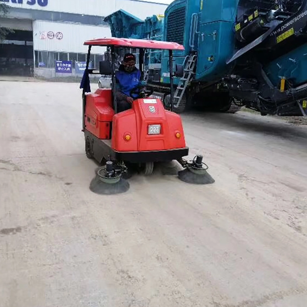 Máquina de limpieza industrial de suelo de paseo Sweeper de vacío de suelo de calle