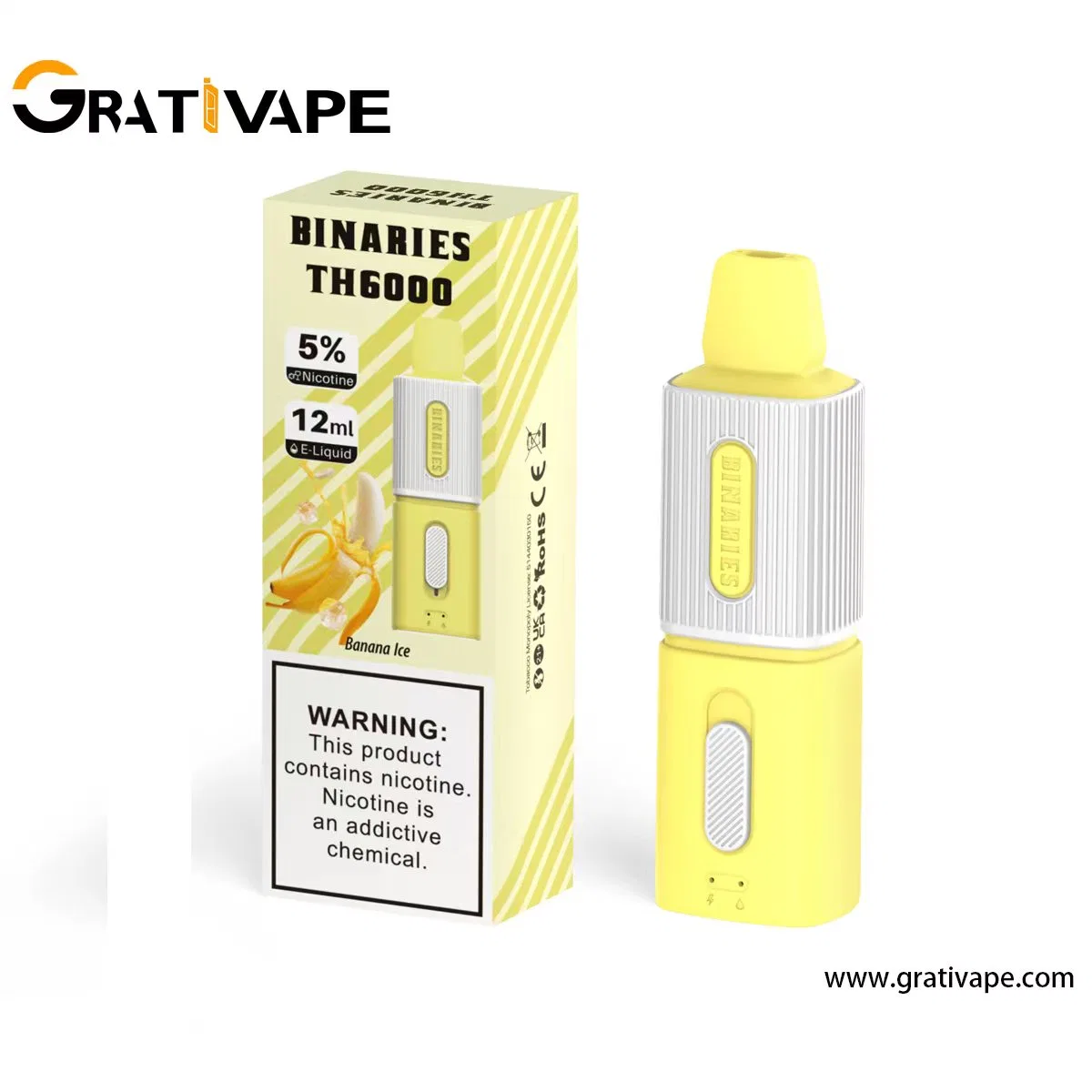 Оптом E сигареты одноразовые карандаш Vape 6000puffs 12ml регулируемые