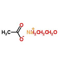 Acétate de sodium à 99 % de qualité alimentaire anhydre pour les additifs alimentaires