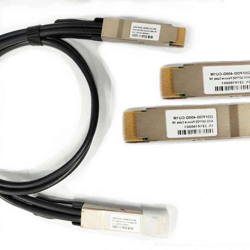 المصنع الأصلي 400gbps Qsfp DD إلى Cu1m Qsfp السلبية عالية كبل السرعة DAC متوافق مع Huawei Ruijie H3C