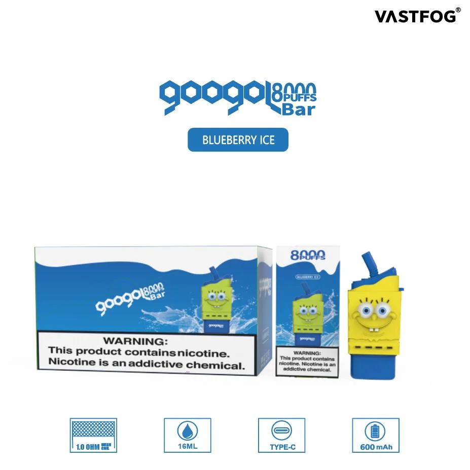 Vastfog Googol Bar 8000puffs einmal-Vape Mesh Coil 16ml 5%50mg Großhandel/Lieferantspreis auf Lager