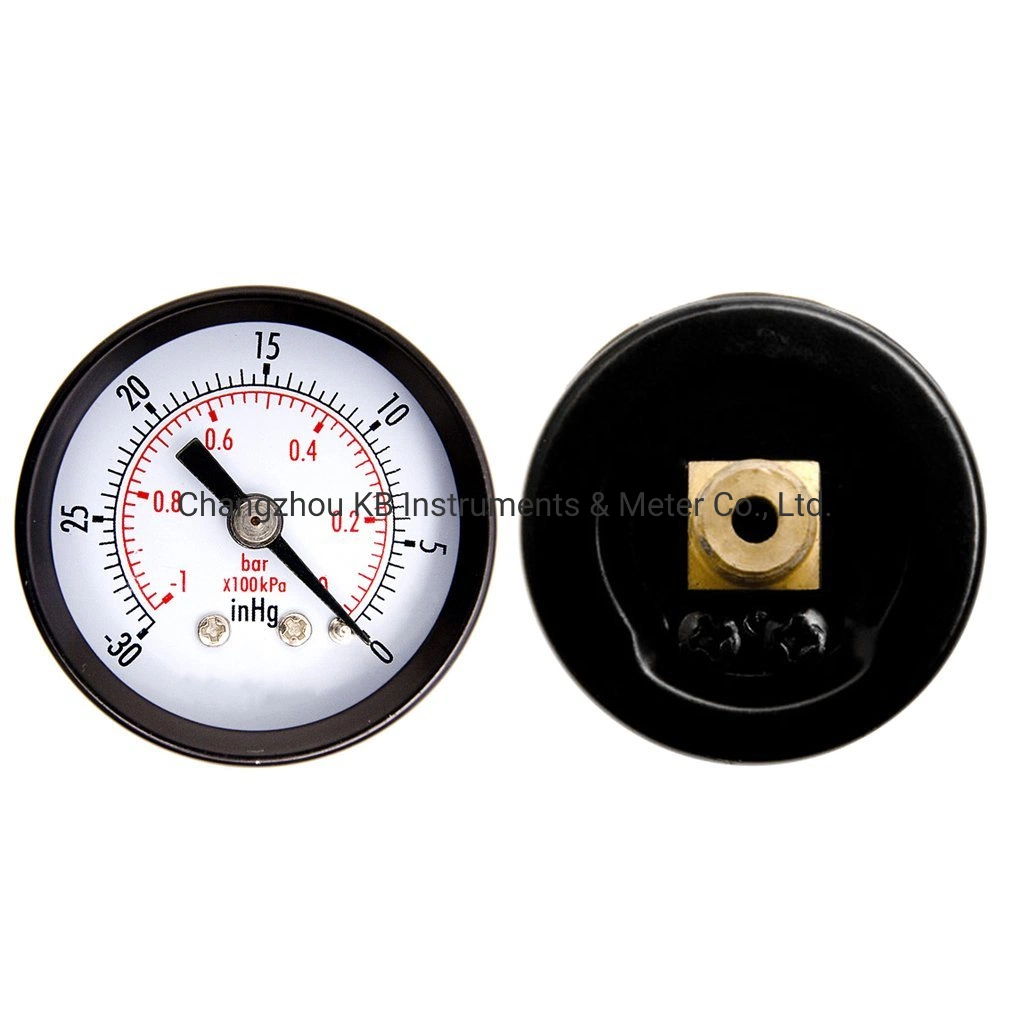 2.5" (63mm) Glycerin Oil Filled Bottom Connection Water Treatment Fittings Pressure Gauge