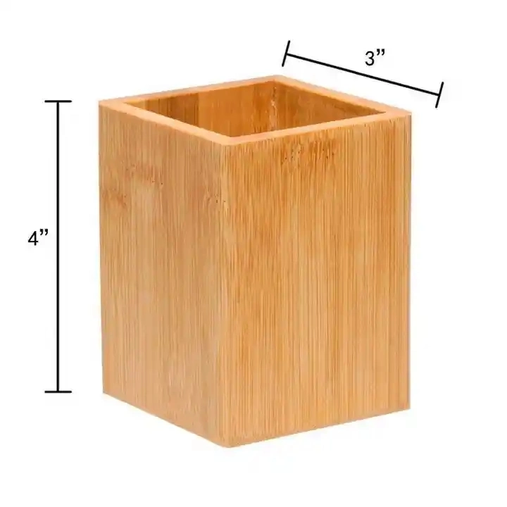 Px Supplier Customized Kinds of Bamboo Pen Holder and Pencil Box