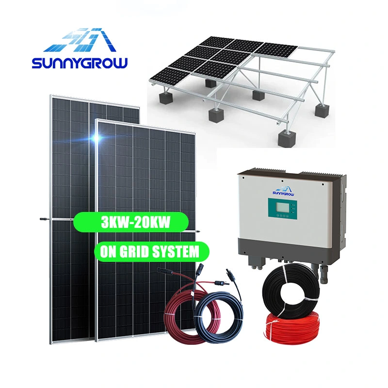 3kW 5kw 8kw 10kw 15kw Hybrid-Solarkraftanlage mit PV Solarmodul Batterie Energie Generator