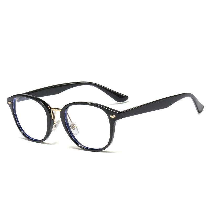 2023 Trendy Unisex Classic Custom Brillen Tr90 Optical Round Brillen Blauer Licht Blocking Retro Brillenrahmen