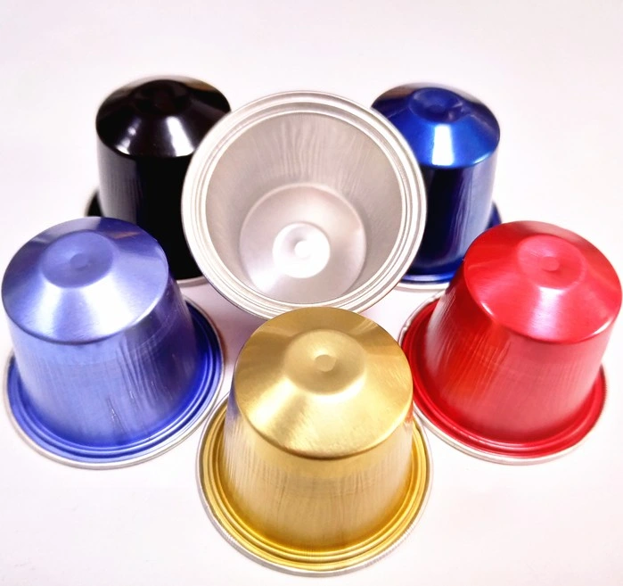 37mm Aluminum Nespresso Empty Coffee Capsule with Lid