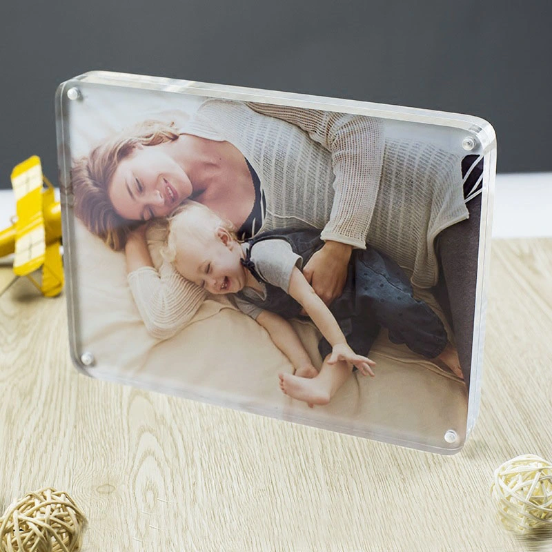 Customized Wholesale/Supplier Home Decoration Acrylic Crystal Glass Photo Frame Picture Frame
