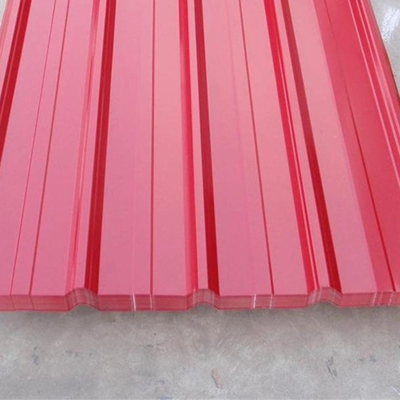 Cheap Metal Roof Sheet Repainted Colored Galvanized Iron Roofing Sheet Price Zinc Aluminium Gi Corrugated Steel Sheet for Warehouse Building