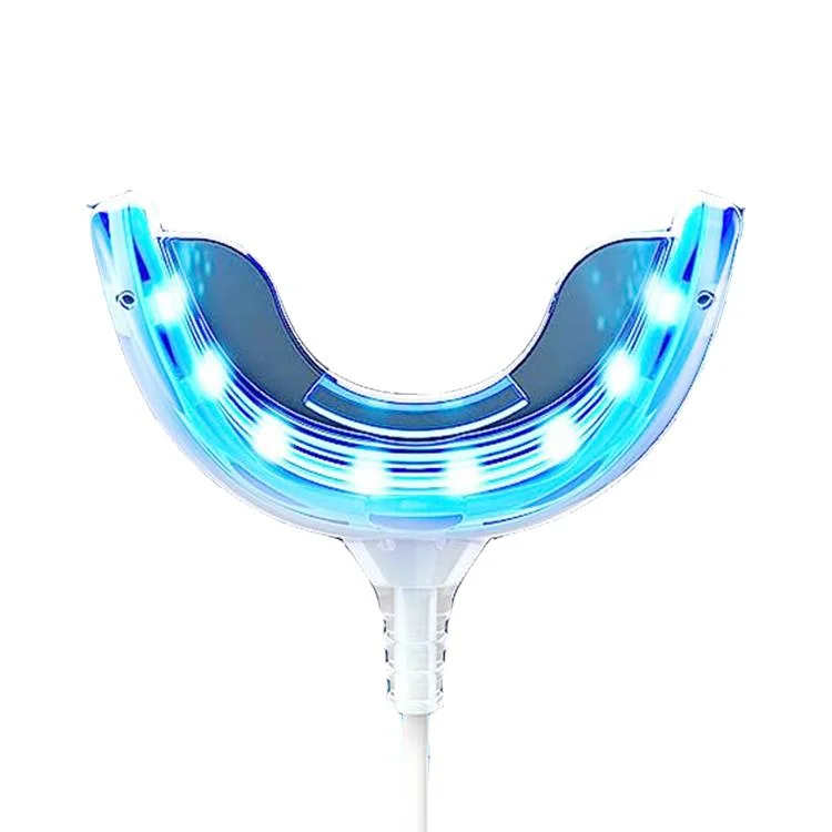 Mini Teeth Whitening Lamp 16X leistungsfähigeres blaues LED-Licht Mund Tablett Zähne Aufhellung LED Zähne Aufhellung Licht