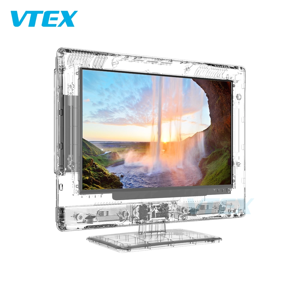 15.6 Inch Clear Digital HD UL-Tra Thin Flat Antenna Screen Transparent LED LCD HD Jail Television