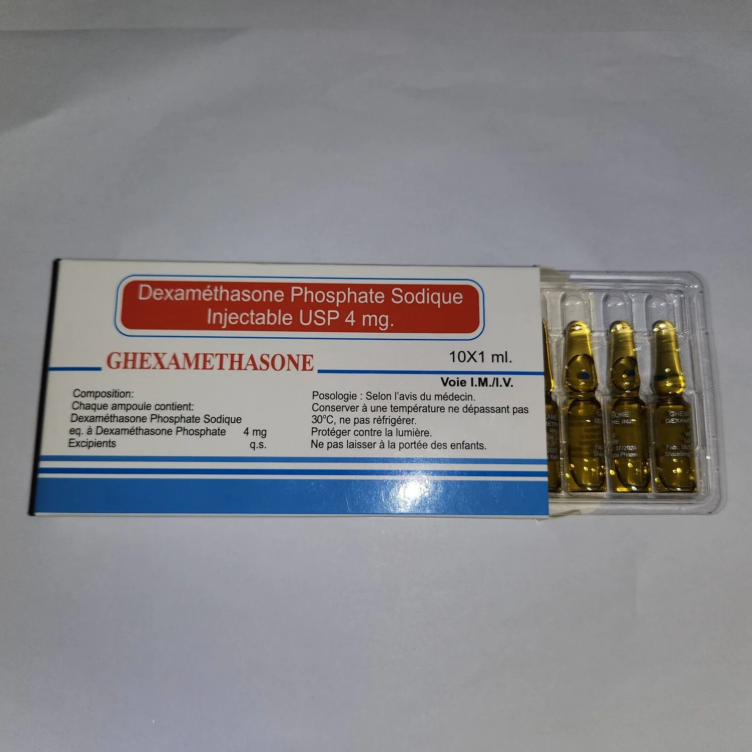 Dexametason Sodio Fosfato inyectable 4mg/1ml