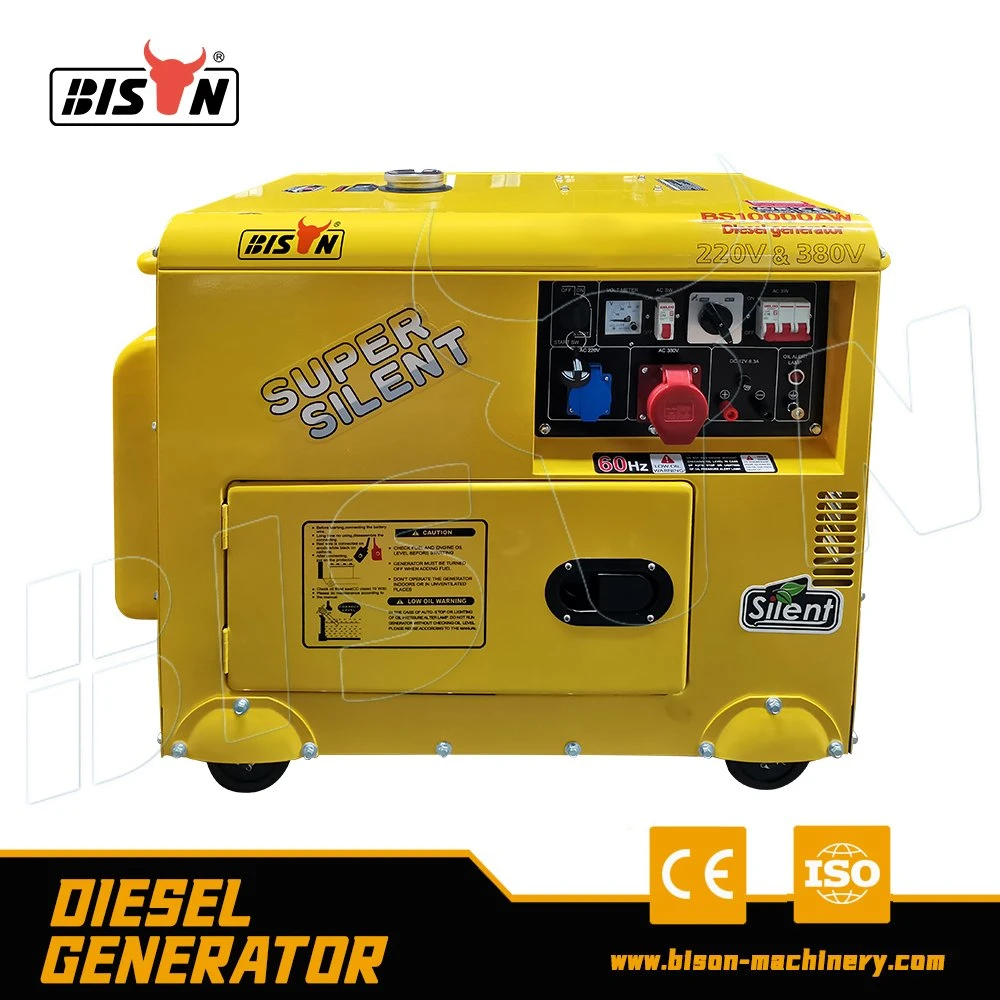 Bison Cheap 186fa 8HP Small Genset 5 Kw Air Cooled Diesel Engine Generator 5 kVA Silent Generator Price with CE Certified