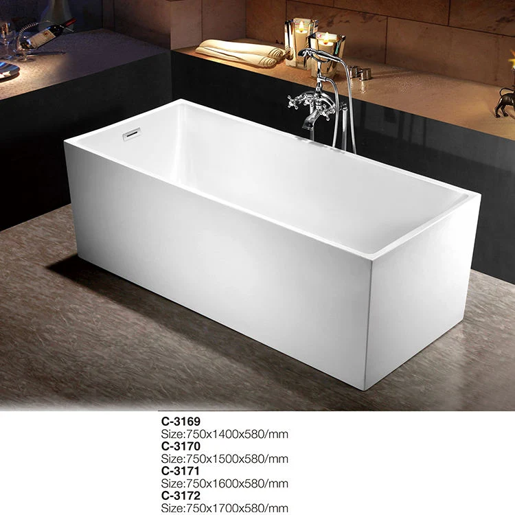 Hy Indoor Freestanding Walk in Bathtub Parts, Bathtub Acrylic Solid Surface