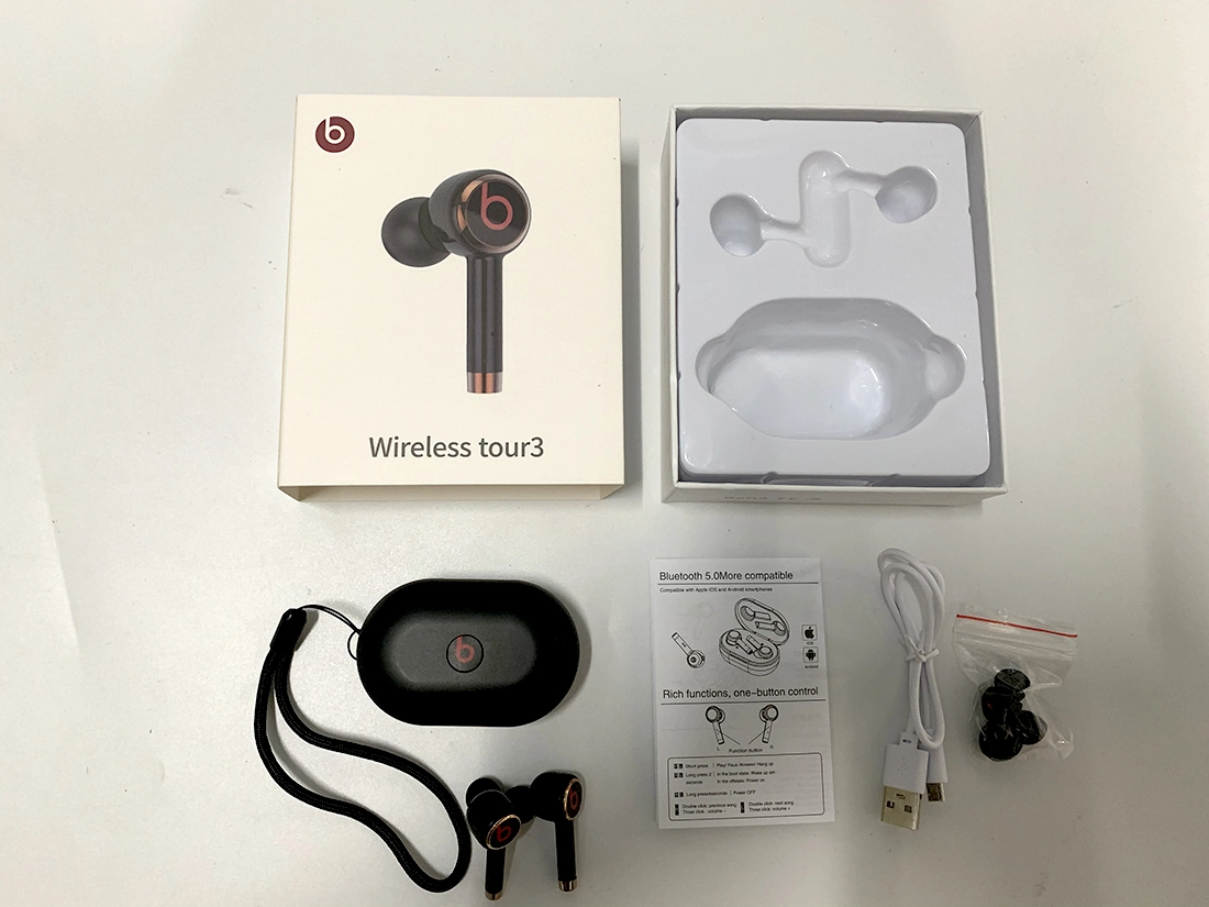 New Tws Bluetooth 5.0 in-Ear Wireless Beatspowerbox 3 Earbuds Headphones