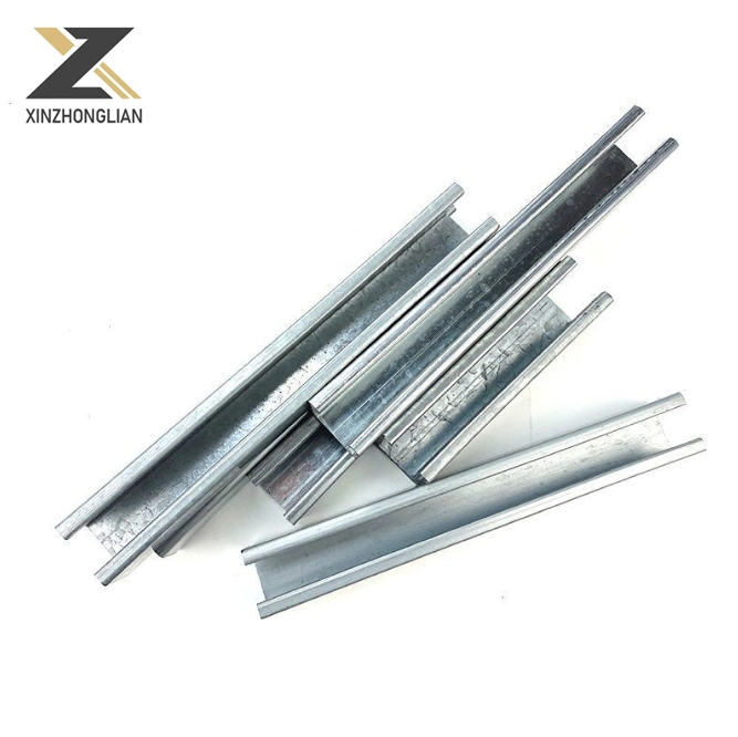 Hot DIP Galvanized Channel Stainless Steel Grating with Q235 Material AISI Standard Construction Cold Formed C Channel Profile