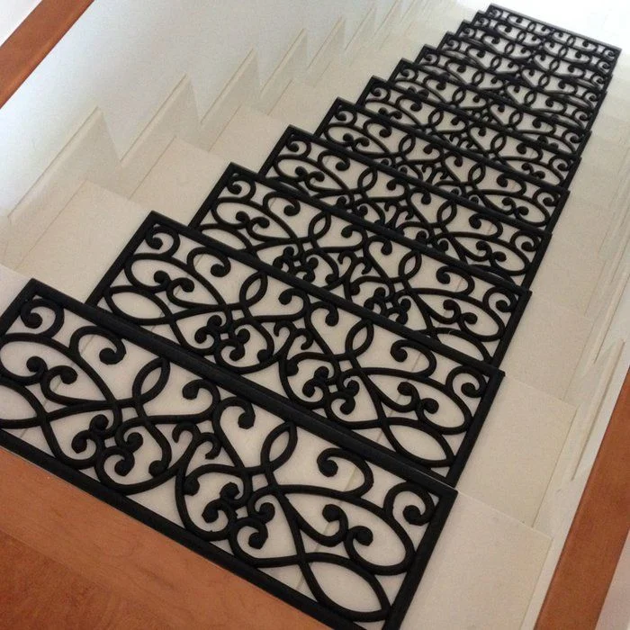 Anti-Slip Outdoor Safety Stair Tread Covers Rugs Building Materials Stair Landing Rubber Mat