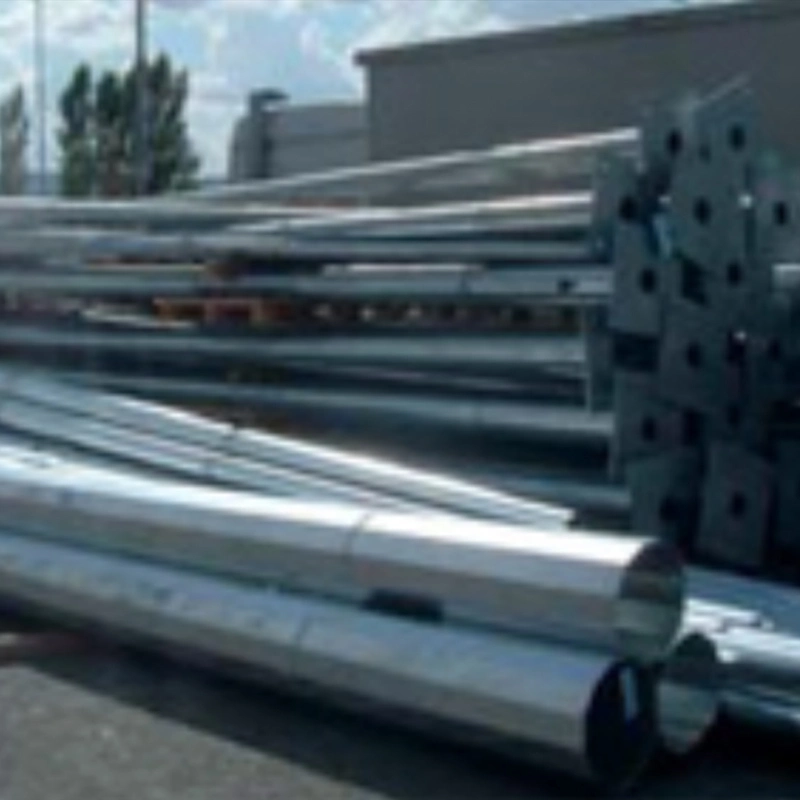 20m 30m Galvanized Fixed Type High Mast Poles with 2000W LED