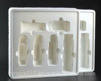 White PS High Quality Flocking Blister for Cosmetics