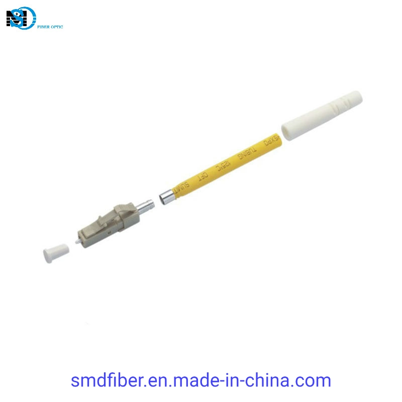 FTTH LC/Upc mm Fiber Optic Connector with 0.9/2.0/3.0mm Boot