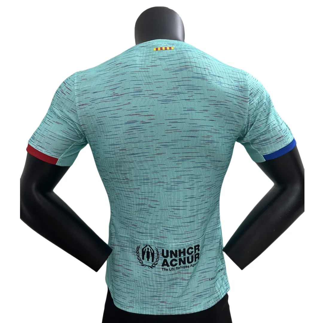 قميص كرة القدم بقميص كرة القدم الرجالي لكرة القدم من طراز جيرزي Sportswear من طراز 2023-2024 Away Player Edition في برشلونة