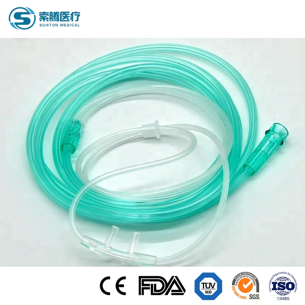 Sunton AirLife Nasal Kanüle China Nasal Kanüle Teile Hersteller PVC Material Klasse I Blau verschiedene Nasal Kanülen Kundenspezifische Großhandel 6L Nasenkanüle