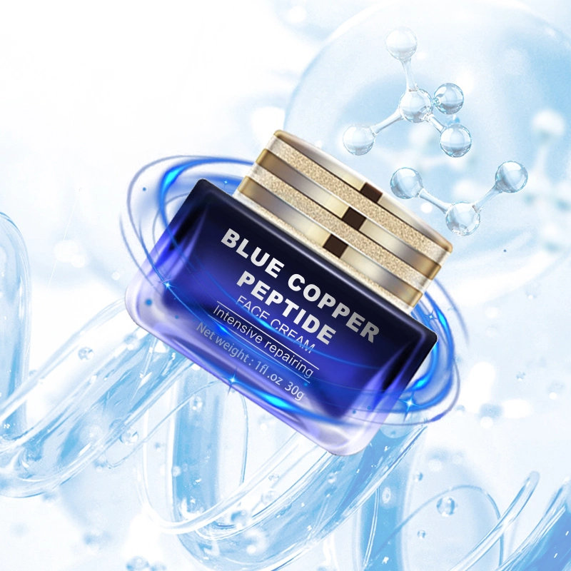 Vente en gros soin de la peau Blue Copper peptide raffermissement de l'élasticité réparation visage Crème pour femmes