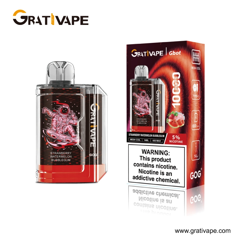 Vente en gros E cigarettes futuriste sens de la technologie Grativape Grab jetable Cigarette électronique