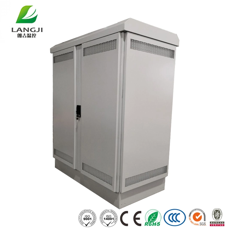 Double Door Waterproof Outdoor 19 Rack Telecom Power Enclosure Cabinet with Filter