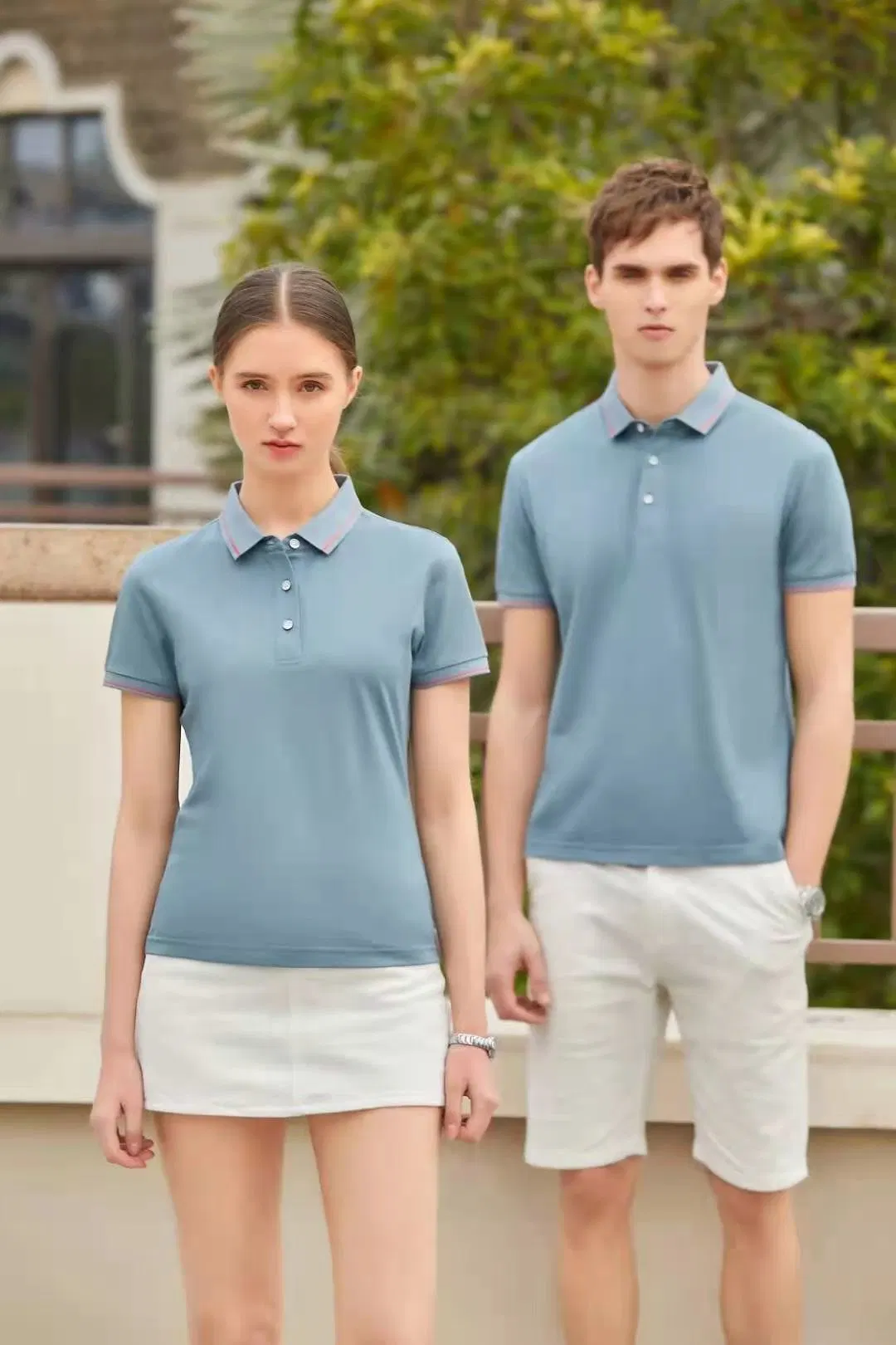 Wholesale/Supplier High quality/High cost performance Polyester Cottton Fabric Polo Shirt