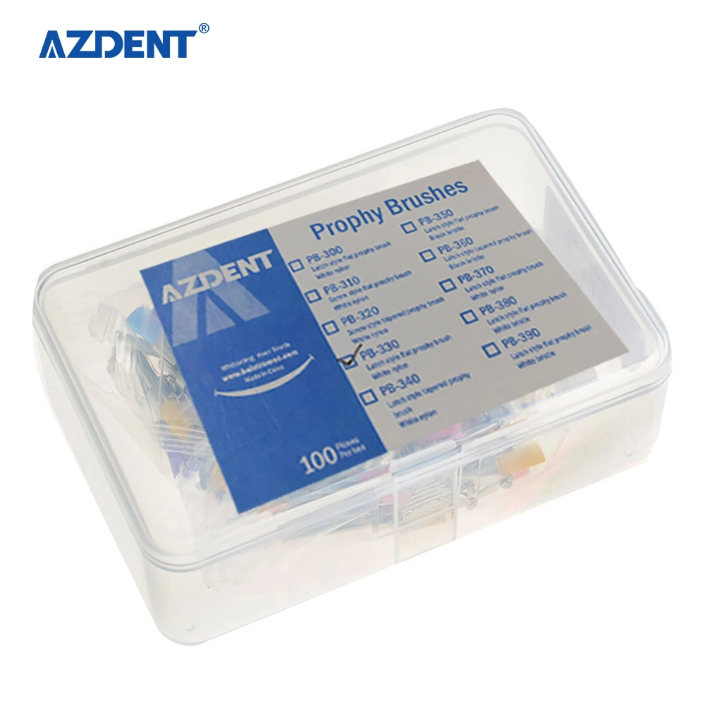 Azdent Brand Colorful Nylon Bowl Flat Type Dental Polishing Brushes