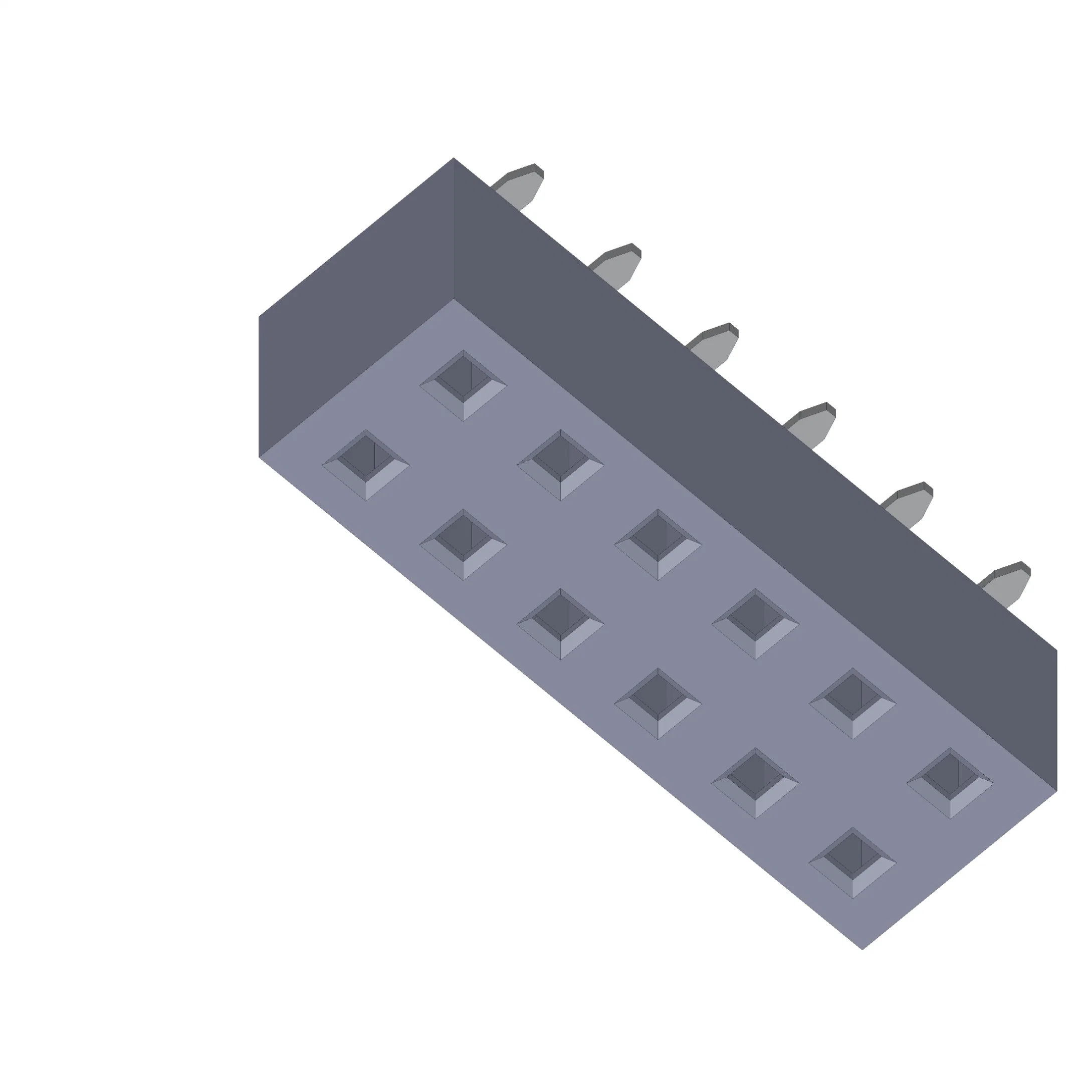 L'assemblage automatique de 2,54 mm embase femelle 28broche connecteur CMS