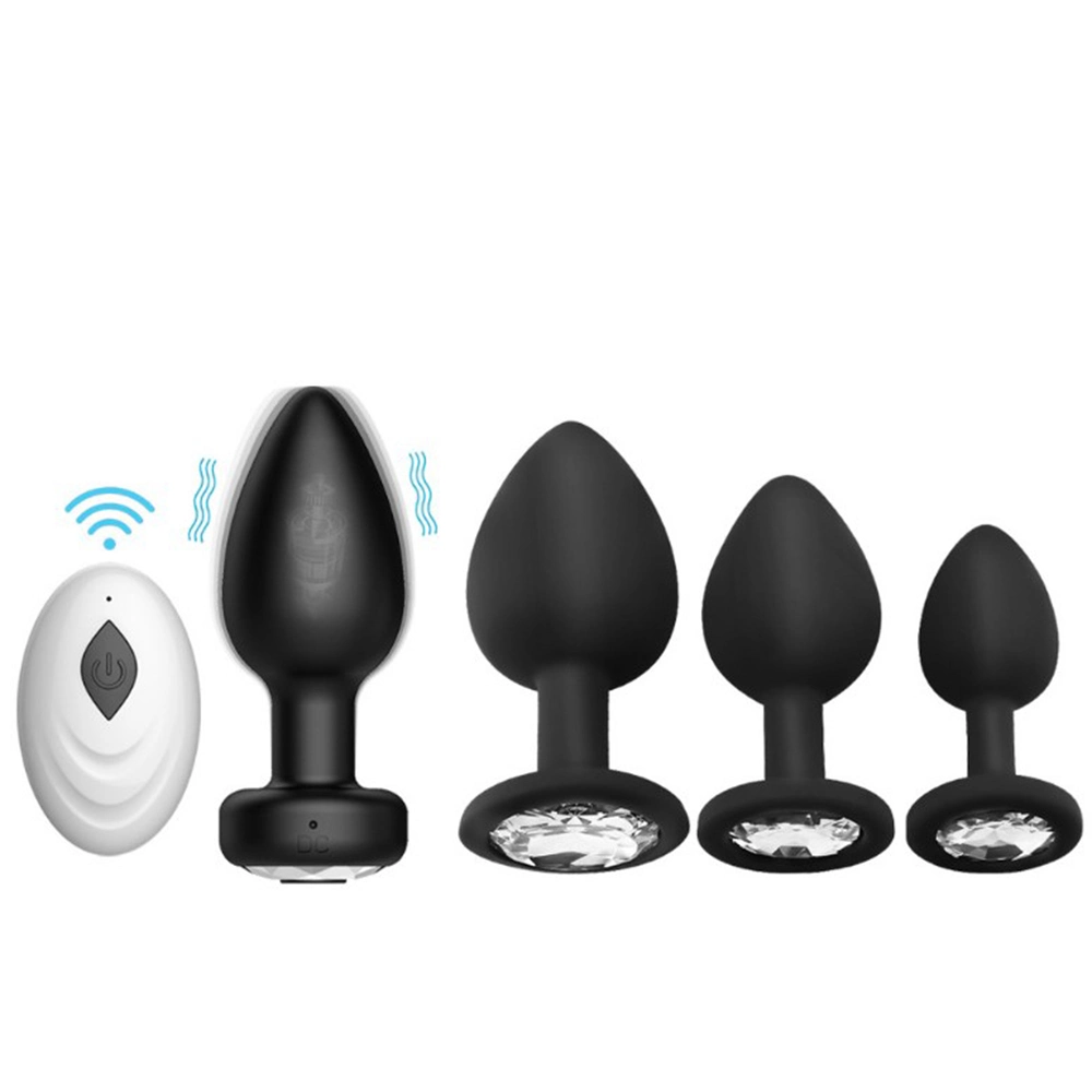 Kit de fiche mâle mâle femelle anale vibrante à télécommande électrique en silicone Produits de jouets sexuels