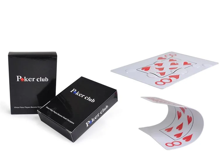 Club de Poker Personnalisé 100% Nouvelles Cartes à Jouer en PVC/Plastique