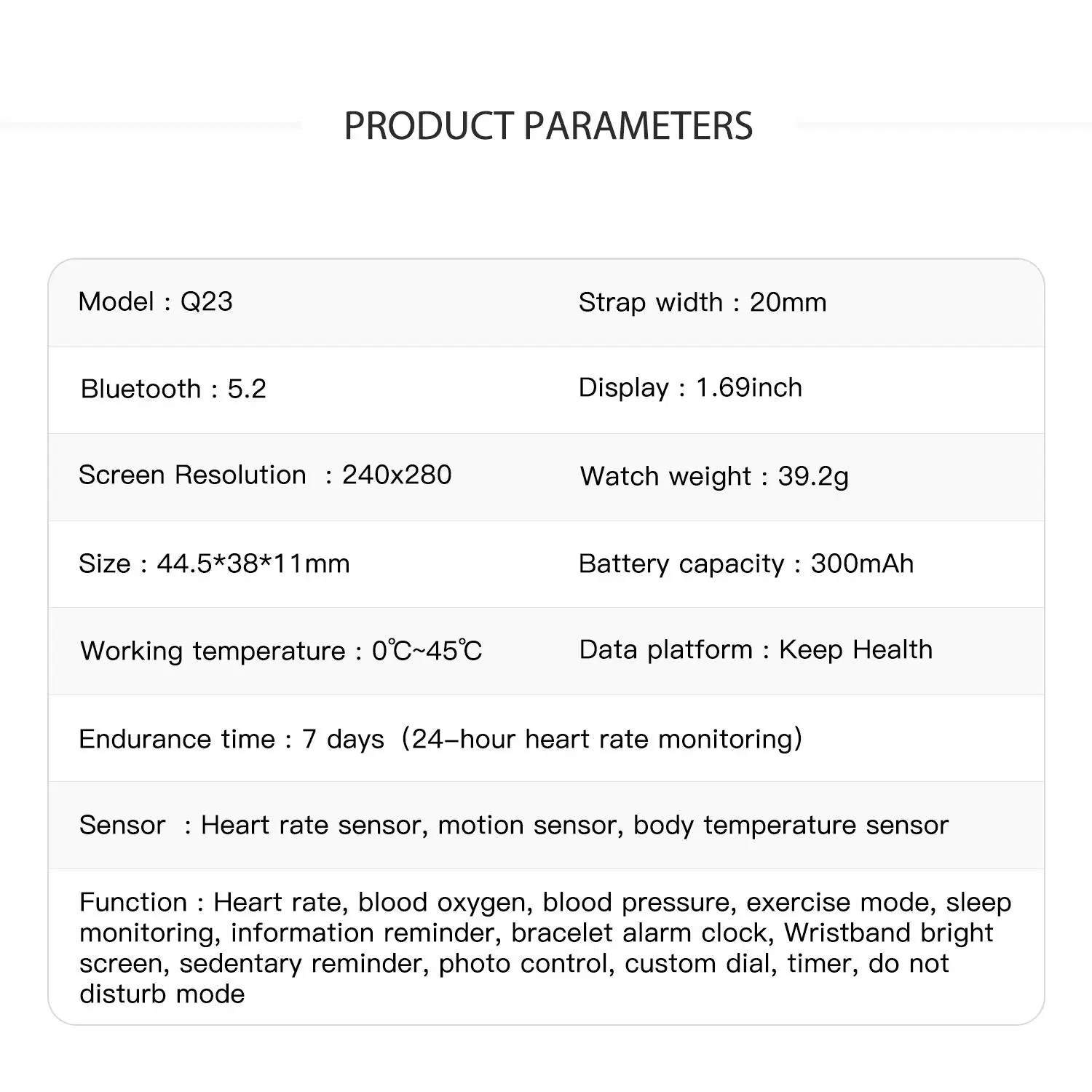 Faixa de pulso quadrado clássico relógios inteligente mulheres bracelete de desporto para o Android Ios