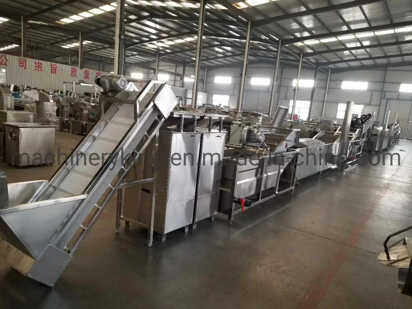 Semi-Automatic Weave Potato Chips Production Line Frozen French Fries Making Machine