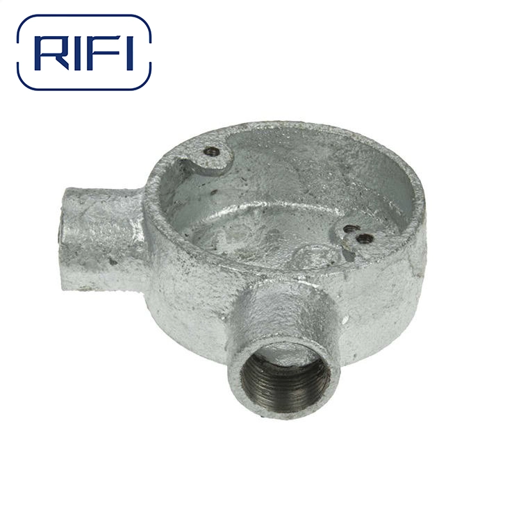 Galvanized Steel Pipe Fittings for Construction Malleable Iron Junction Box Factory Price